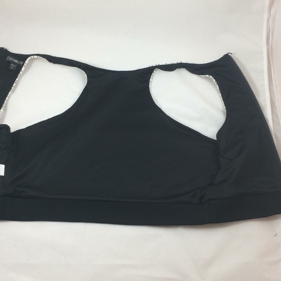 Last Chance!! Express Zippered Crop Top - Picture 6 of 8